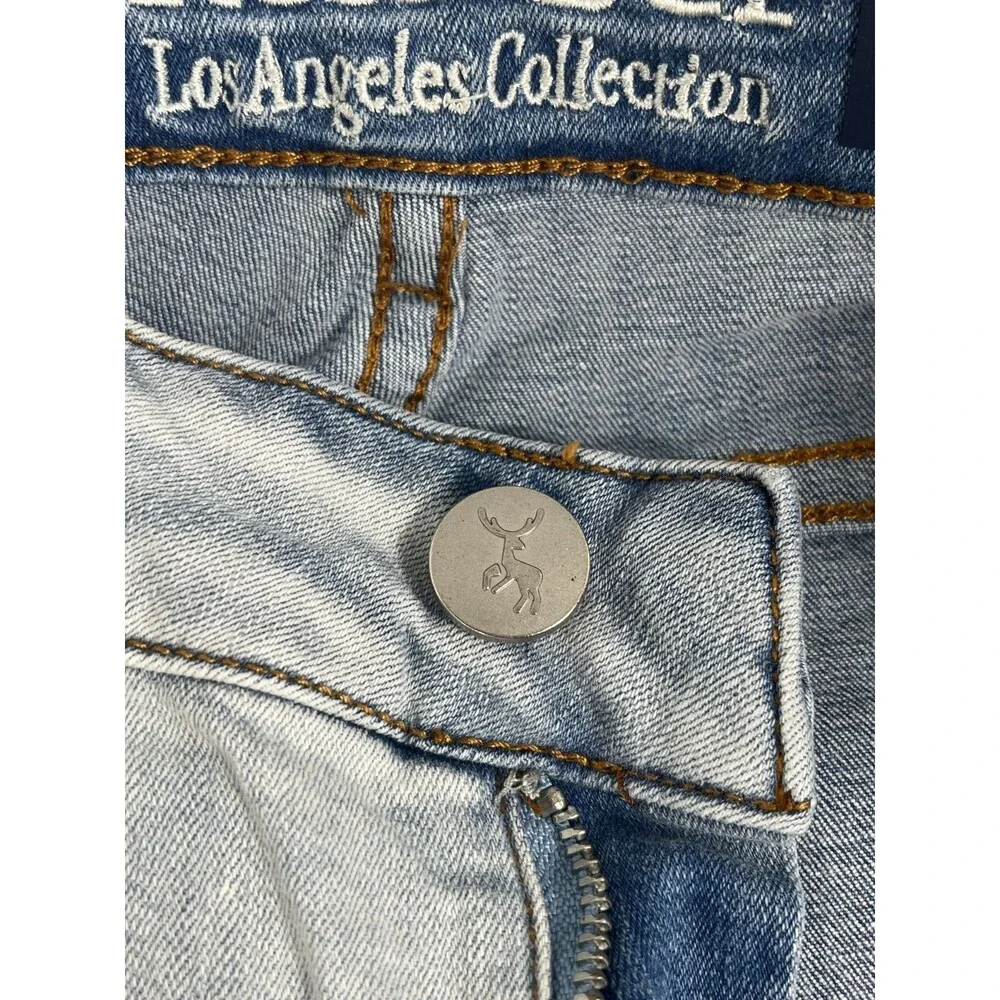 Resfeber LA Collection Women's Boyfriend Jeans Size 4 Distressed Mid Rise NWT